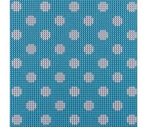 Jersey - Strickmuster Dots türkis